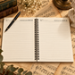 A5 Retro Green Upright Piano Spiral Notebook (100 Pages)
