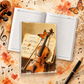 Vintage Violin Style Notebook (100 pages)