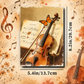 Vintage Violin Style Notebook (100 pages)