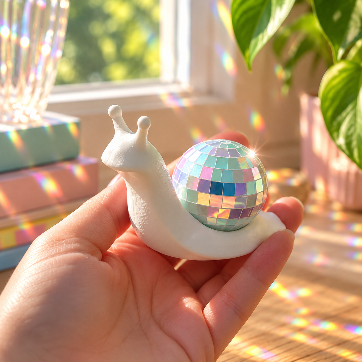 Suncatcher Disco Ball Snail