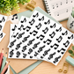 Gold Foil and Black Flecked Matte Music Sticker Sheet Set – 96 Stickers