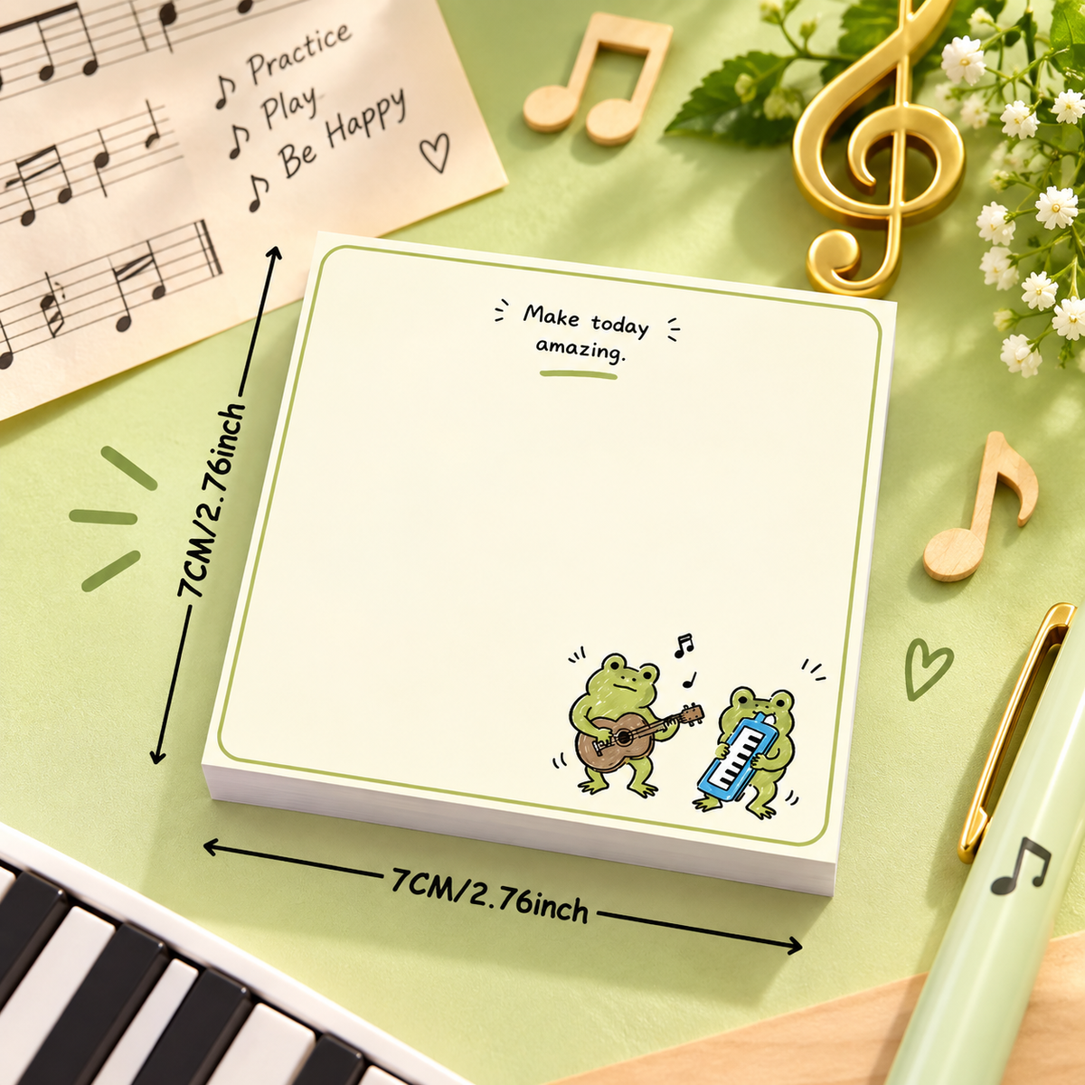 Make Today Amazing Memo Pad Music Squares (50 Sheets)