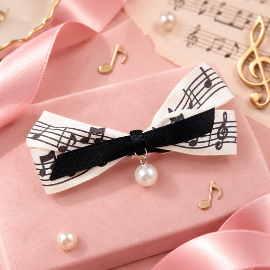 Little Musician Sheet Music & Pearl Music Themed Hair Clip
