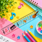 20cm Acrylic Musical Ruler (Instruments & Music Notes)