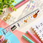 20cm Acrylic Musical Ruler (Instruments & Music Notes)