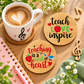 Teacher Inspiration Wooden Coasters – Set of 6