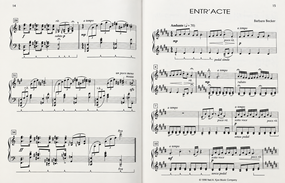 Barbara Becker - Scenes From The Theatre For Piano Book