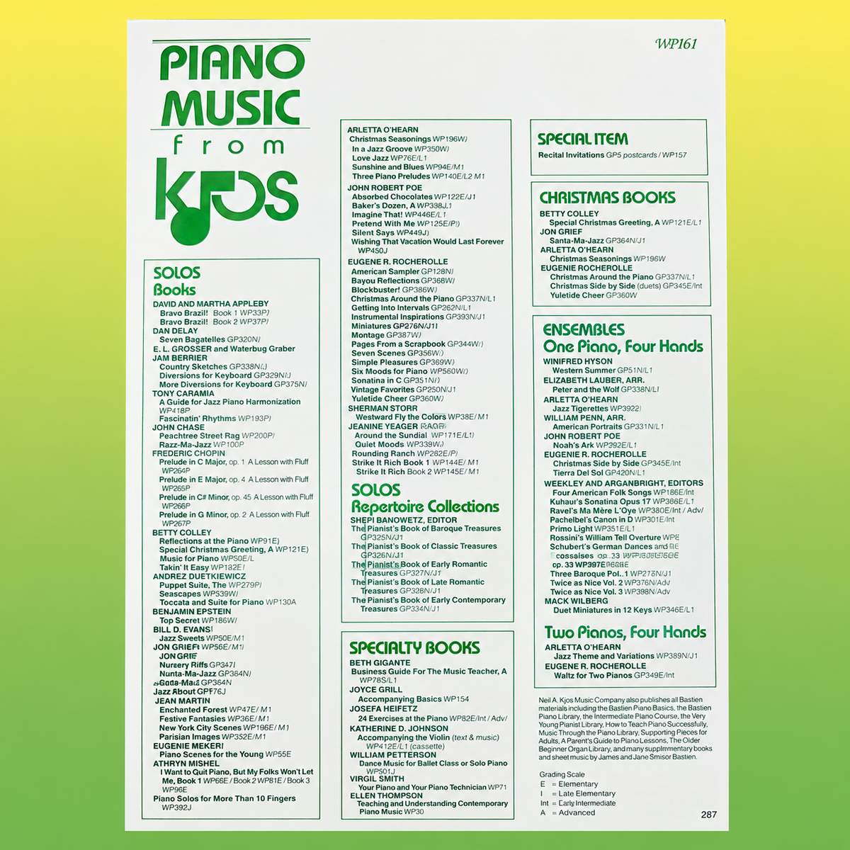 John Robert Poe  - Poepourri For Piano Book