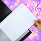 All I Need is Music - Silver Treble Clef A4 Display Folder with 20 Clear Pockets
