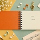 White A5 Spiral Notebook with White Music Manuscript Design