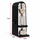 Mini Mechanical Ticking Metronome with Dust Cover (Black)