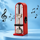 Mini Mechanical Ticking Metronome with Dust Cover (Red)