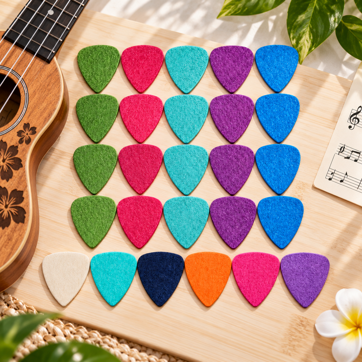 Ukulele Felt Picks – Soft 3mm Picks, 2 Pack