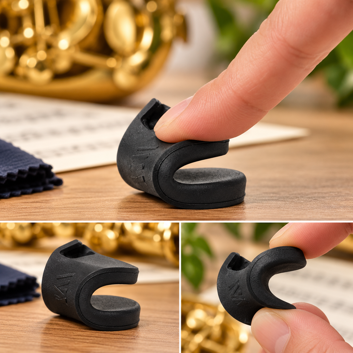 Sundry & Sound Co - Silicone Saxophone Thumb Rest (Black)
