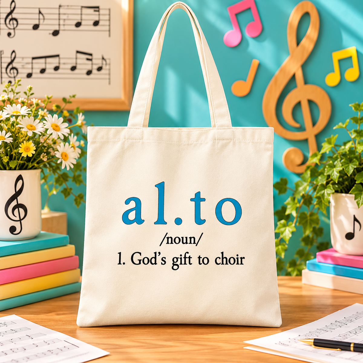 Alto Choir Tote Bag – 40cm x 35cm