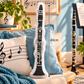 Sundry & Sound Co -3D Classic Clarinet Shaped Cushion 40cm - Preorder/Coming Soon/Limited Stock