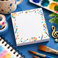 Colourful Artist Square Memo Notepad (50 Sheets)