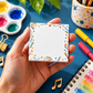 Colourful Artist Square Memo Notepad (50 Sheets)