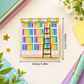 Colorful Bookshelf Staircase Enamel Pin (4cm)
