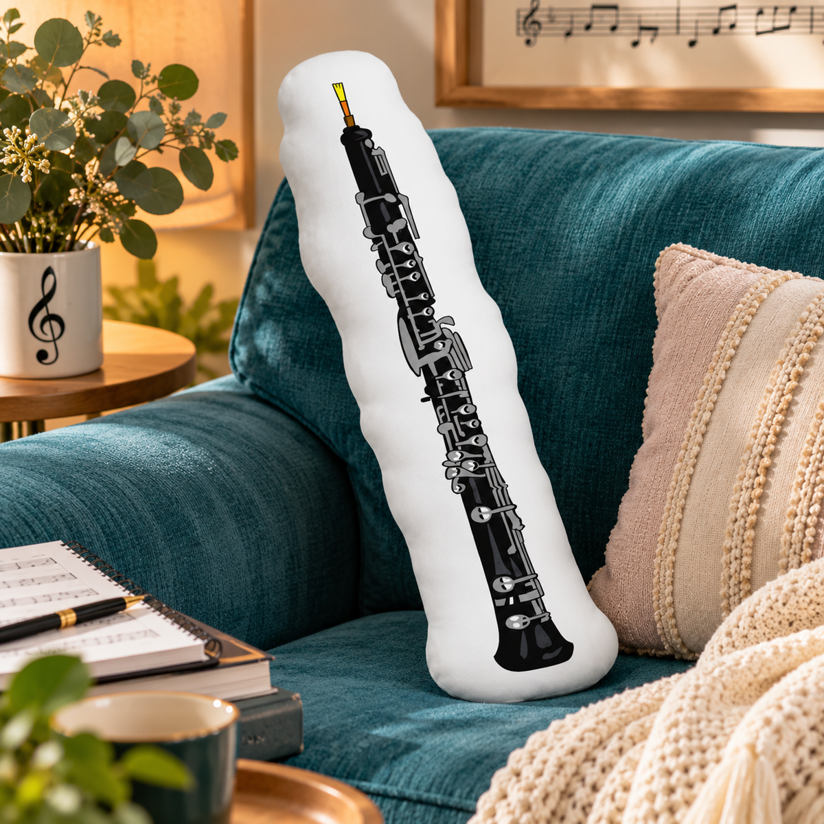 Sundry & Sound Co - 3D Oboe Shaped Cushion 40cm - Preorder/Coming Soon/Limited Stock
