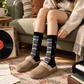 Sundry & Sound Co - Soft Black & White Piano Keys Crew Socks (Unisex)