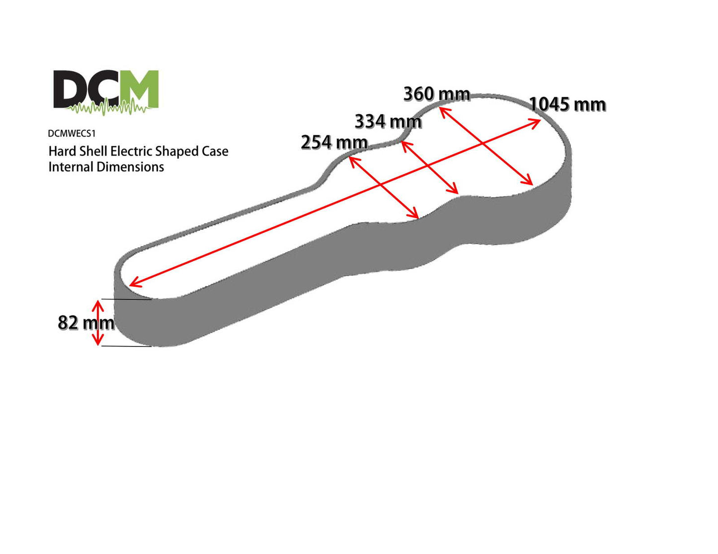 DCM WECS1 Wood Electric Shaped Case