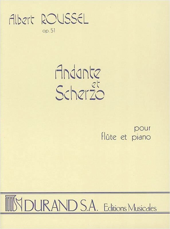 Roussel - Andante And Scherzo Op 51 Flute/Piano