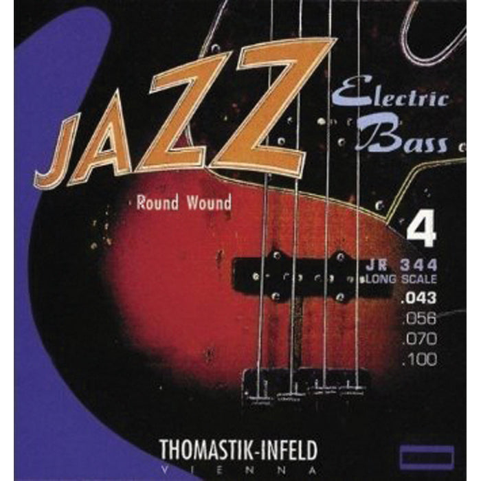 Thomastik JR344 - 4 String Electric Bass Guitar Long Scale Round Wound String Set