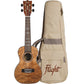 FLIGHT DUC410 QA QUILTED ASH CONCERT UKE W/BAG