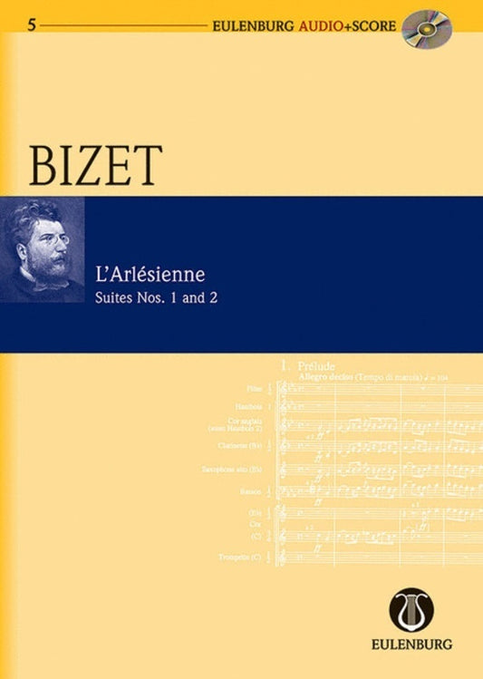 Bizet - Larlesienne Suites 1 & 2 Study Score Bk/Cd