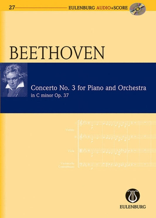Beethoven - Piano Concerto No 3 Op 37 Study Score Bk/Cd