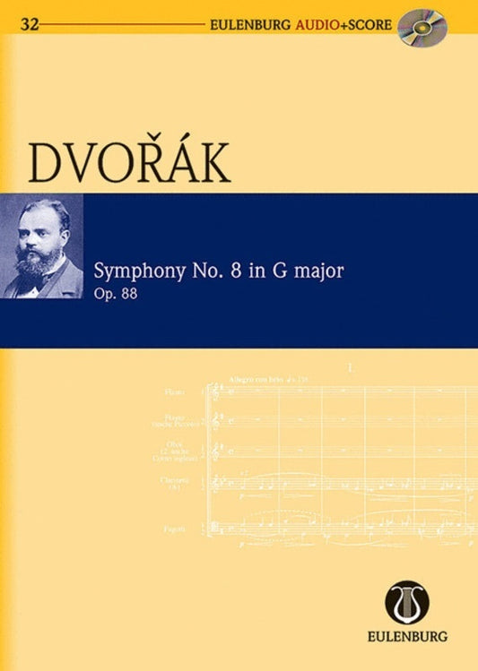 Dvorak - Symphony No 8 G Op 88 Study Score Bk/Cd