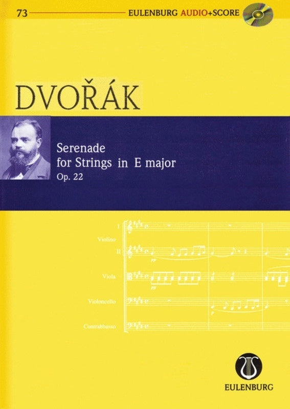 Elgar - Serenade For Strings Op 22 Study Score Bk/Cd