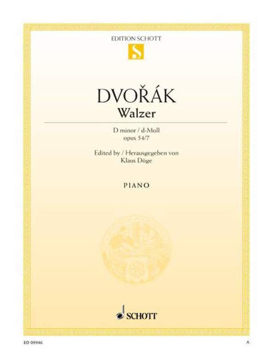 Dvorak - Waltz D Minor Op 54 No 7 Piano
