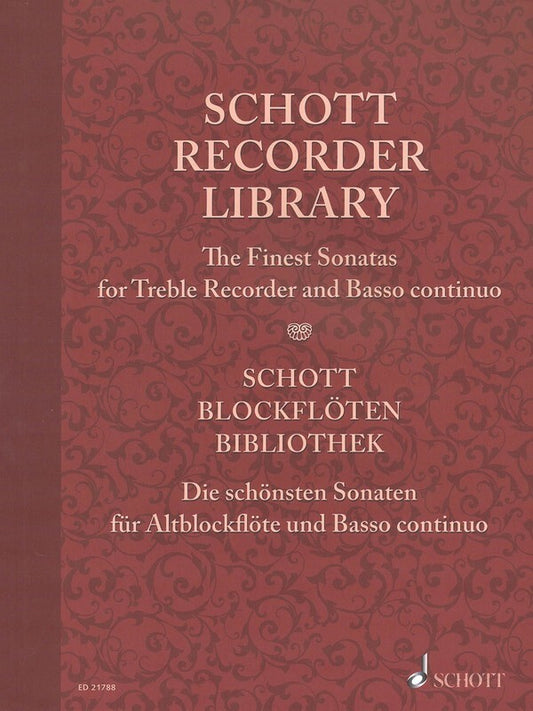 Schott Recorder Library Treble & Basso Continuo