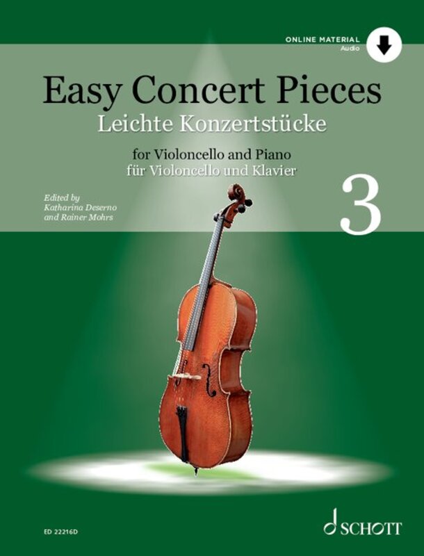 Easy Concert Pieces Vol 3 For Cello/Piano Bk/Ola