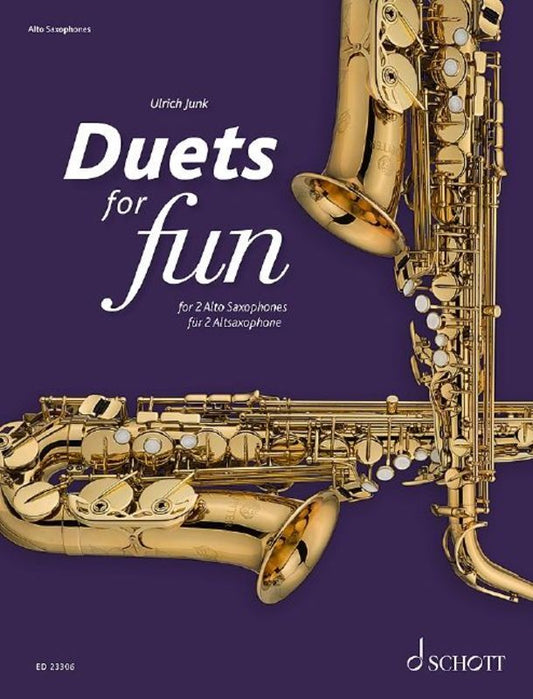 Duets For Fun For 2 Alto Saxes Book