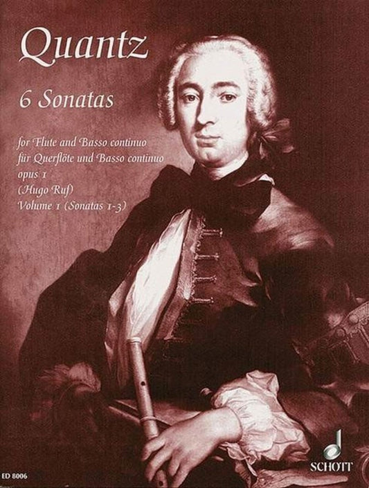 Quantz - 6 Sonatas Op 1 Vol 1 No 1-3 Flute/Basso Continuo