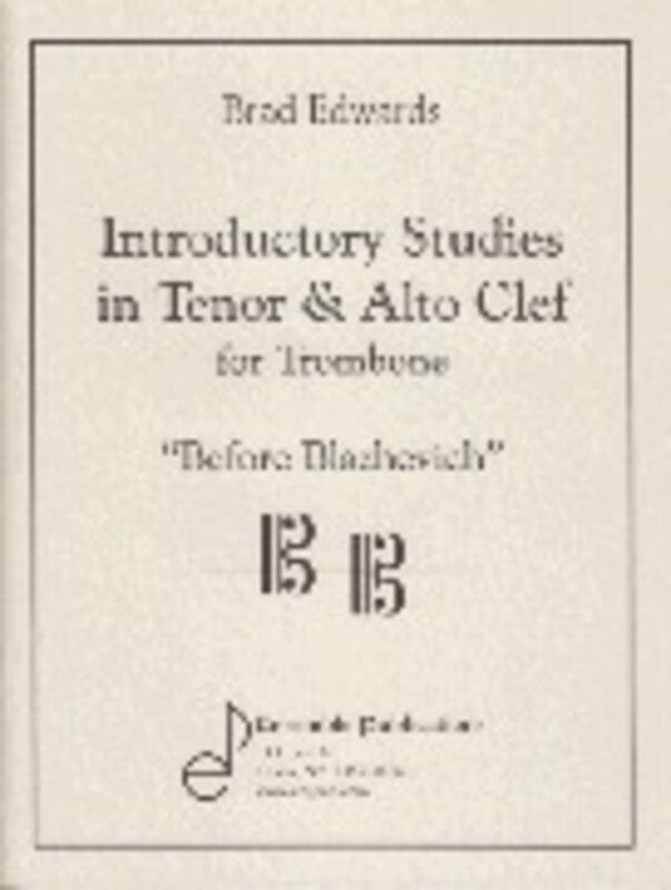 Introductory Studies In Tenor & Alto Clef Trombone