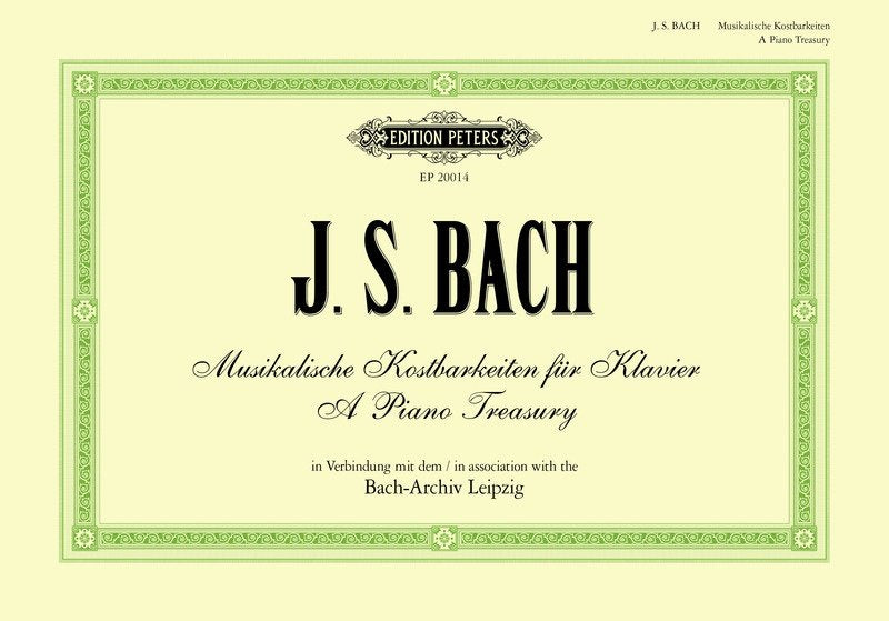 Js Bach - A Piano Treasury - Edition Peters