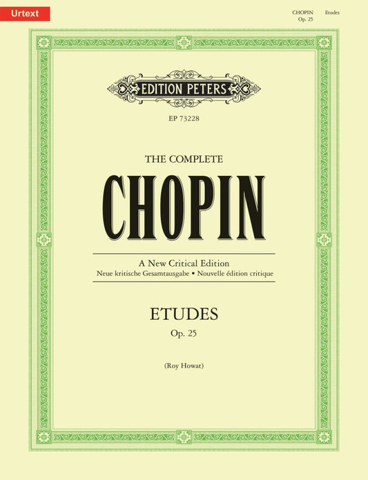 The Complete Chopin Etudes Op 25 For Piano - Edition Peters