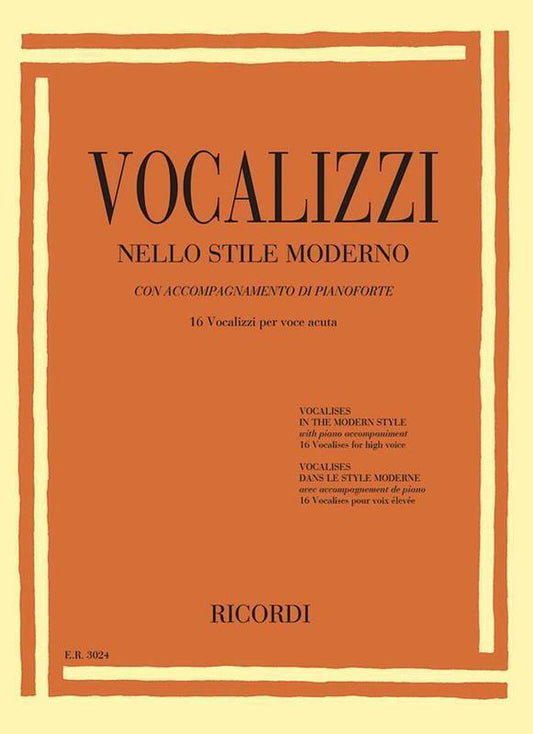 Vocalises In The Modern Style High