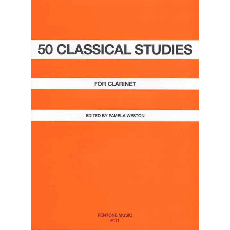 Pamela Weston - 50 Classical Studies For Clarinet Book