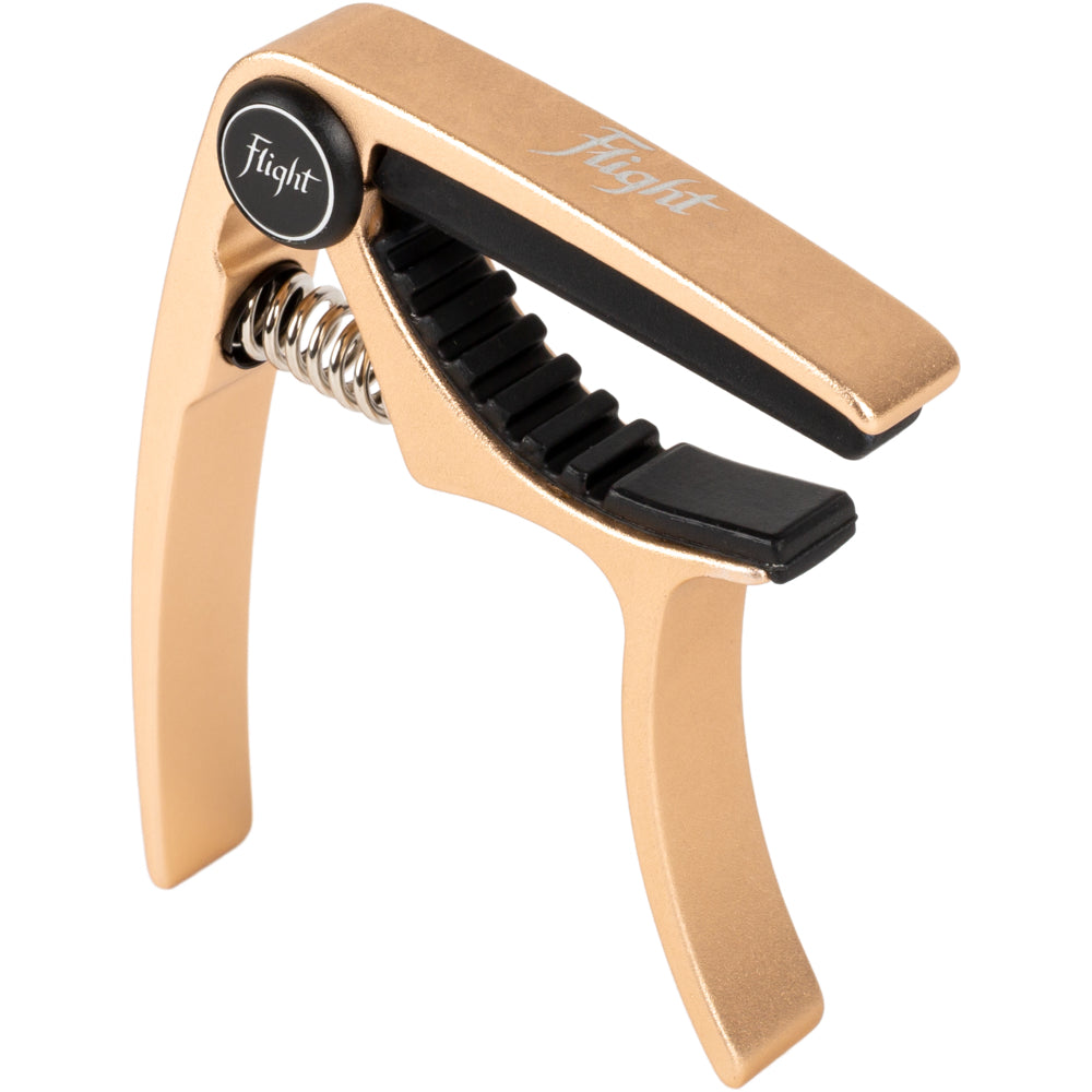 Flight Aluminium Ukulele Capo - Gold Musical Instruments & Accessories