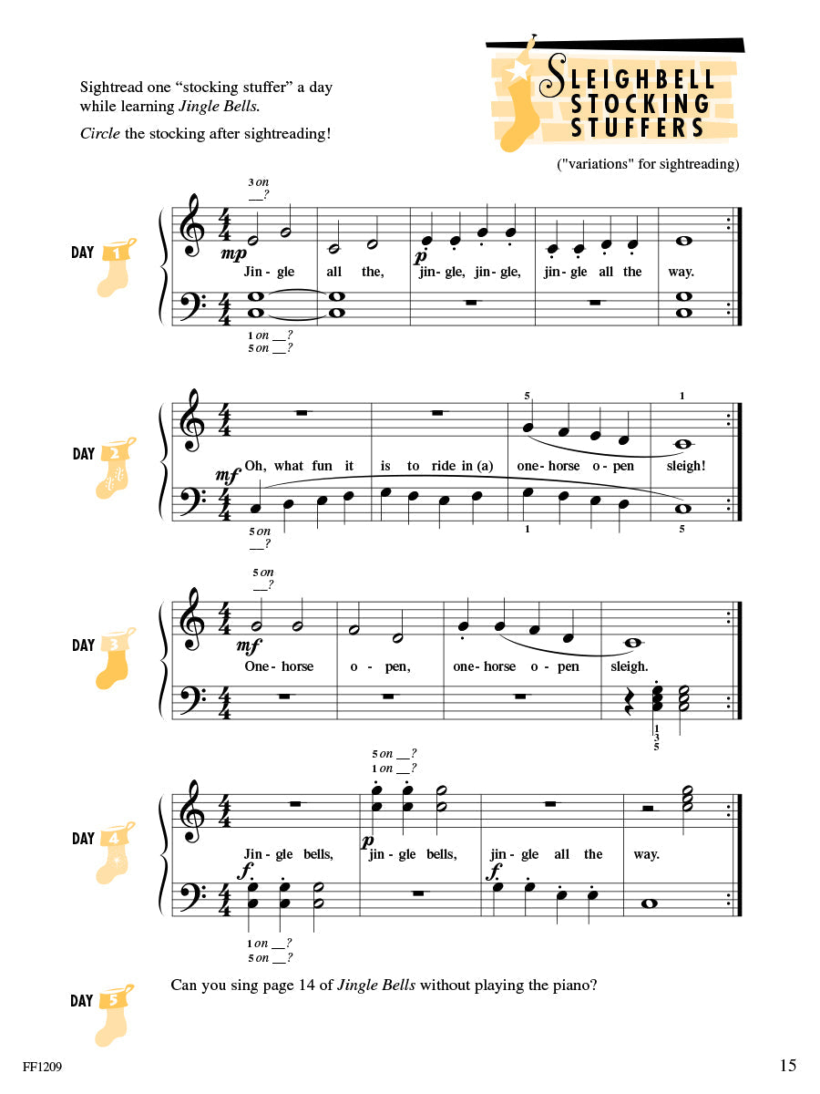 Accelerated Piano Adventures: Christmas Book 1