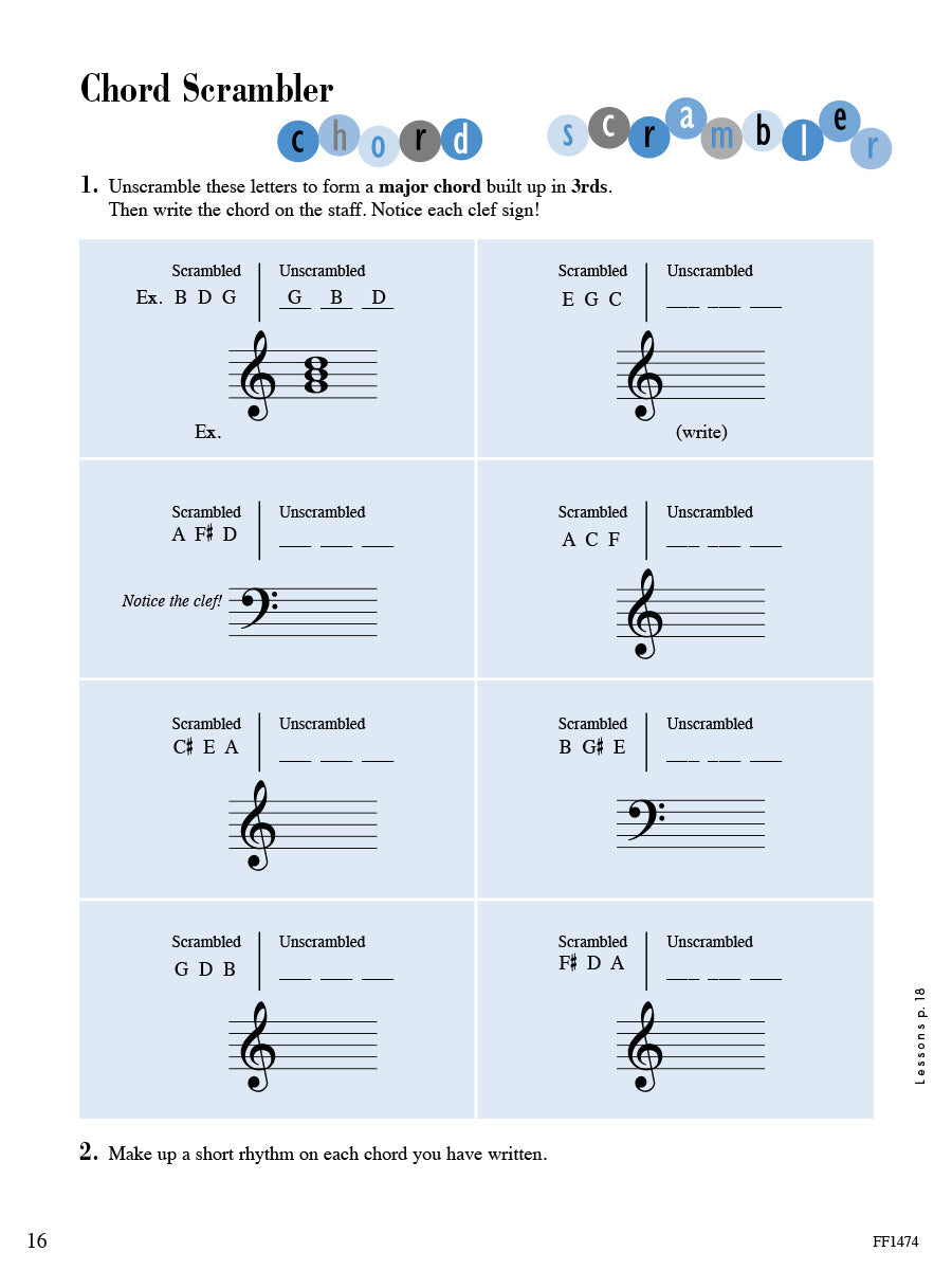 Accelerated Piano Adventures for the Older Beginner - Theory Book 2