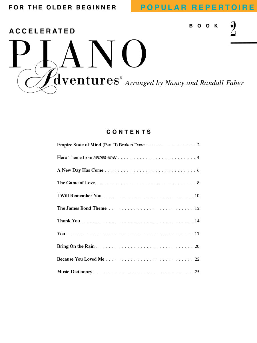 Accelerated Piano Adventures: Pop Repertoire Book 2