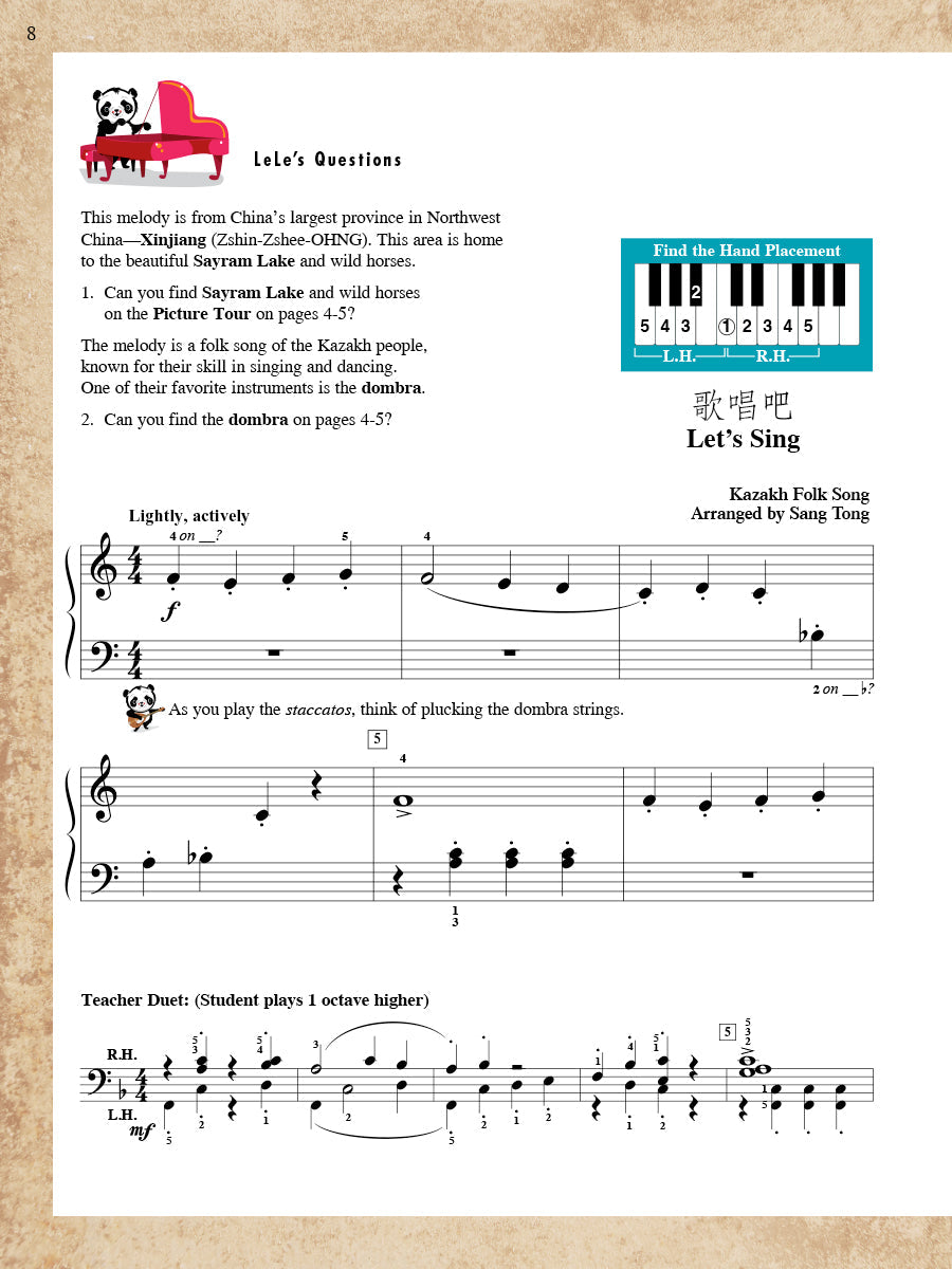 Faber Piano Adventures: Playtime Music From China Level 1 Book & Keyboard