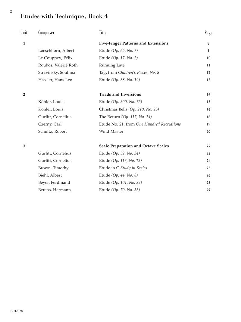 Succeeding With The Masters- Etudes With Technique Volume 4 Book