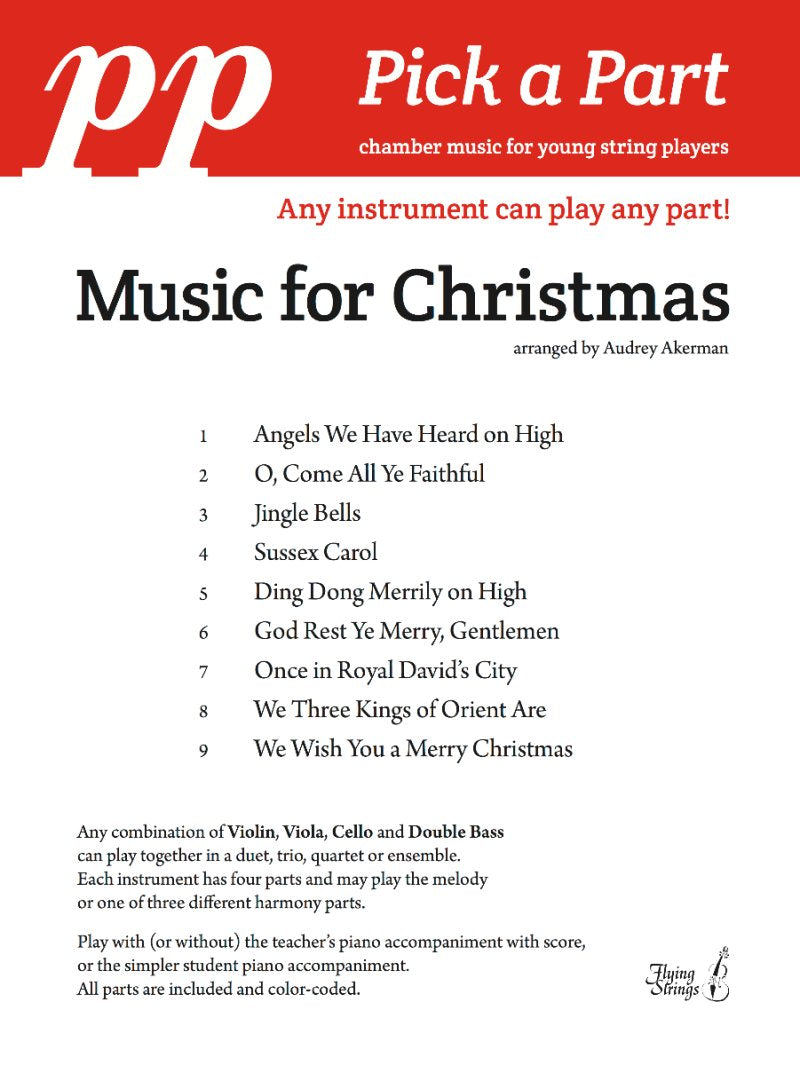 Music For Christmas Pick A Part Flex String Ensemble